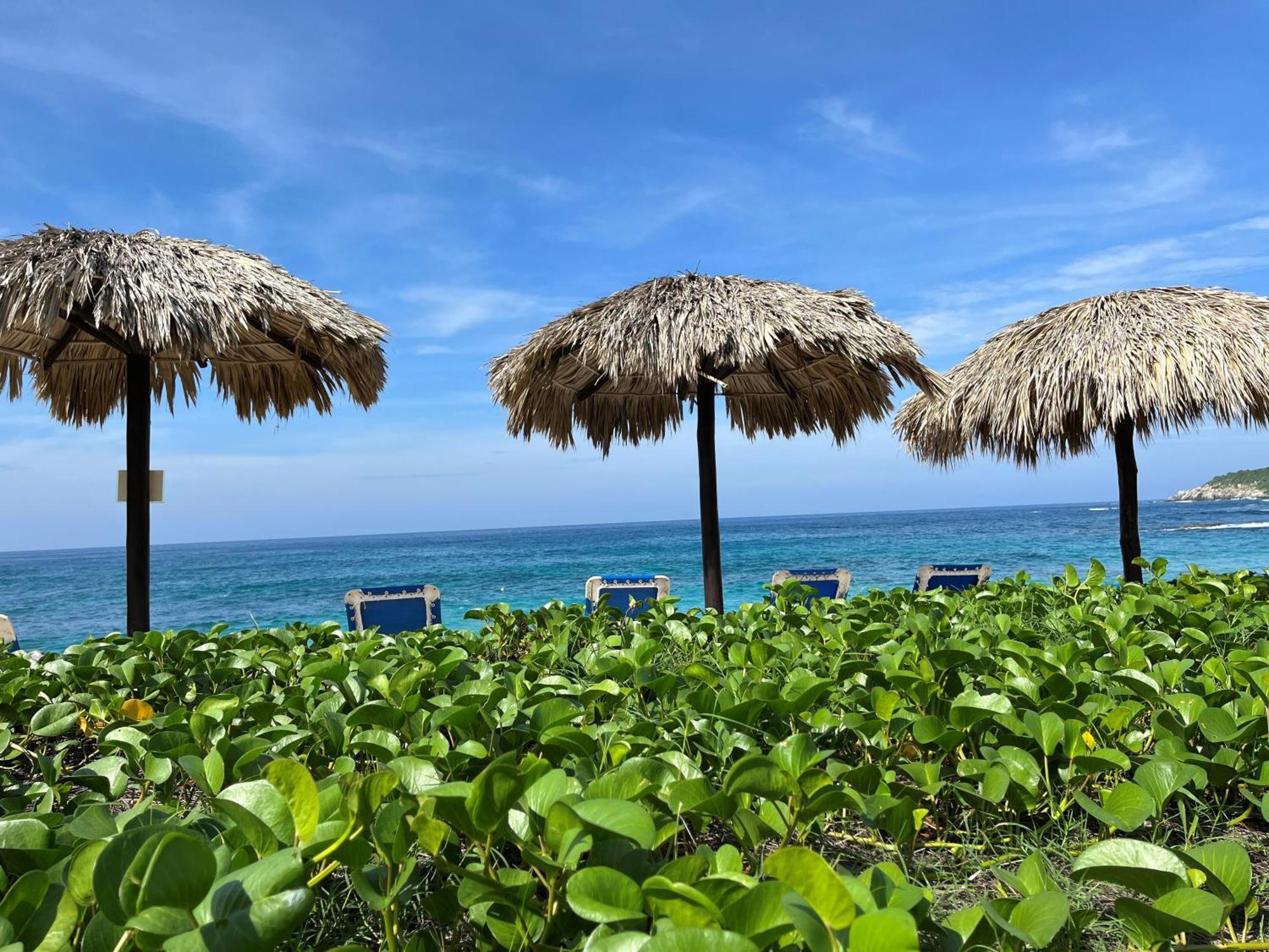 Manta Raya Hotel - Right On The Beach Cuatunalco Esterno foto